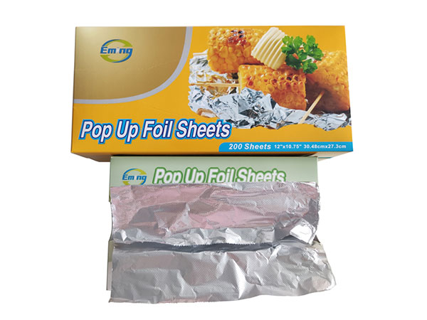 aluminum foil pop up sheets